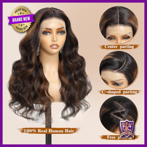20 Inch Human Hair 360 Lace Front Wig Glueless Pre Plucked Full Lace main image 6